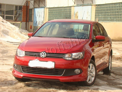 Volkswagen Polo sedan (10 – 15) юбка переднего бампер