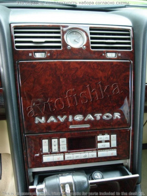 Декоративные накладки салона Lincoln Navigator 2005-2006 полный набор, с Sunroof, Ultimate Package